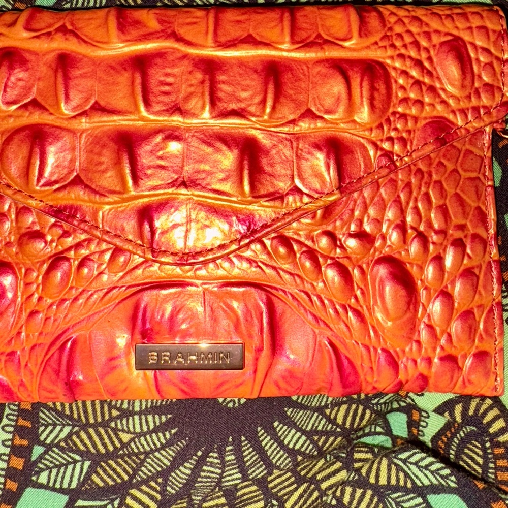 Brahmin Mini Envelope in Dusty Orange - Picture 5 of 6
